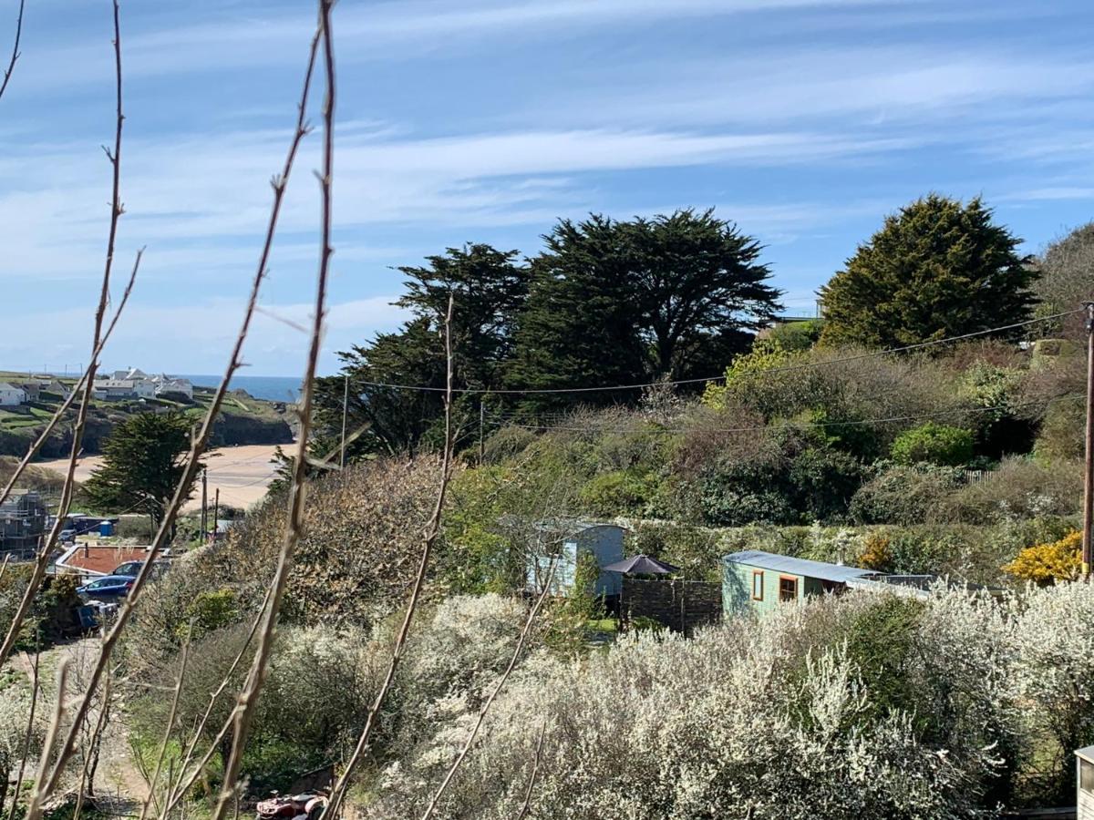 Tides Reach, Deluxe Shepherds Hut 1, 100M From The Beach St Merryn Exterior foto